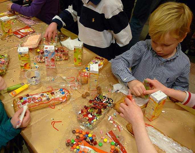 daarna binnen lekkere dingen maken, of buiten ...