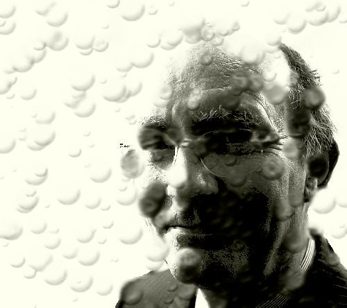 van de drup in de regen