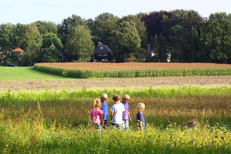 terwijl de kinderen bezig waren met ...