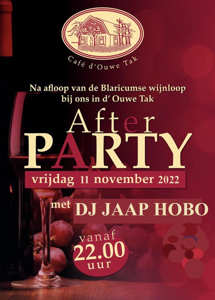 afterparty tak wijnloop