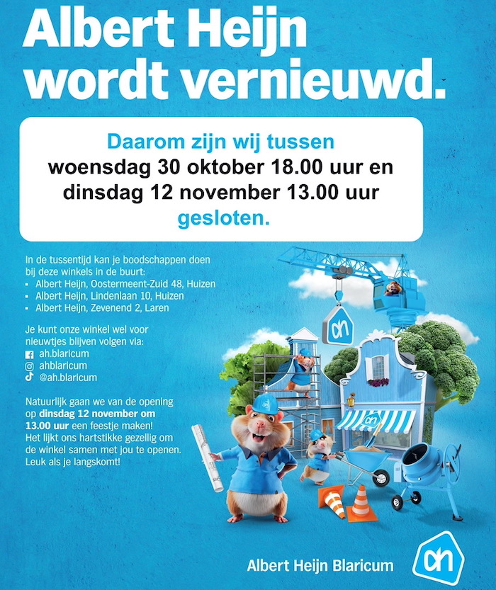 Poster sluiting social