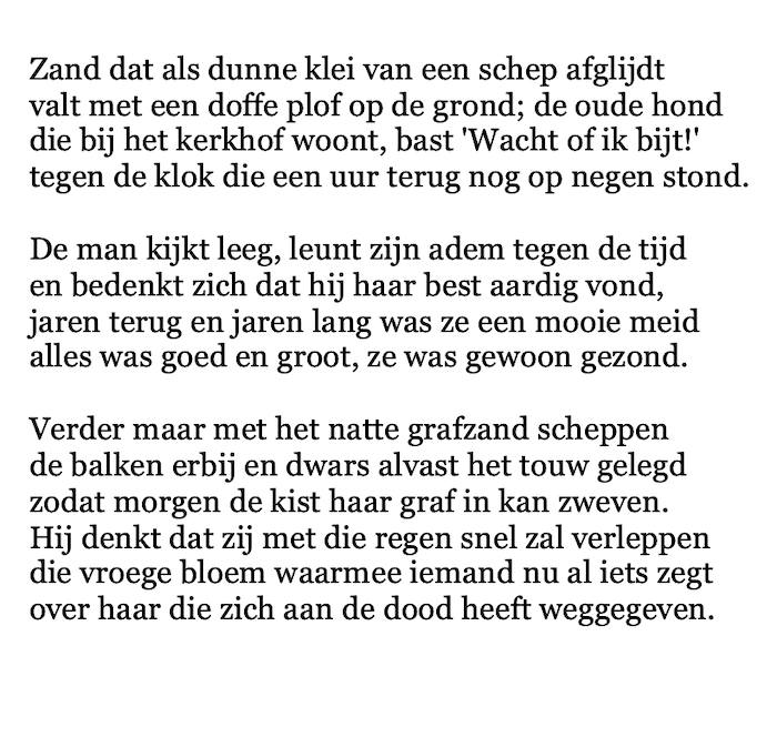 gedicht haar graf